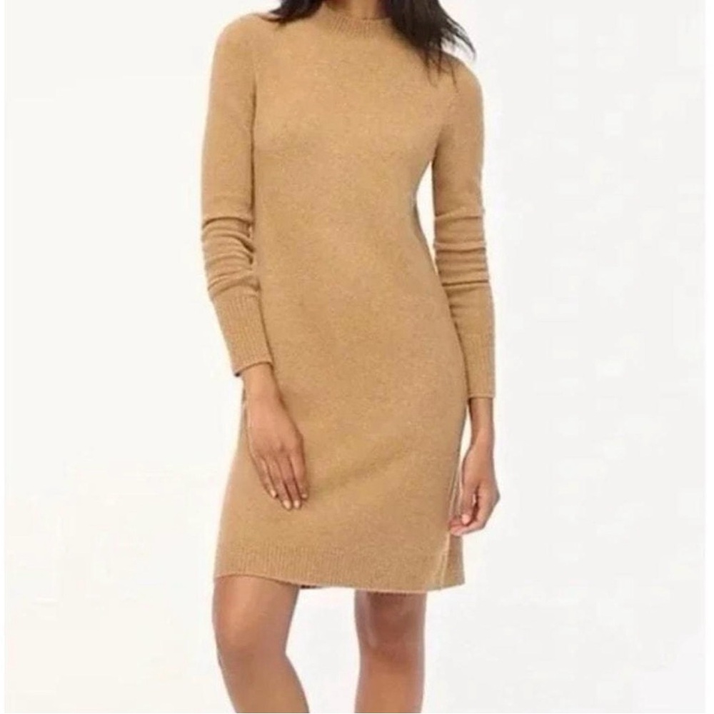 J-Crew Womens Tan Sweater Dress